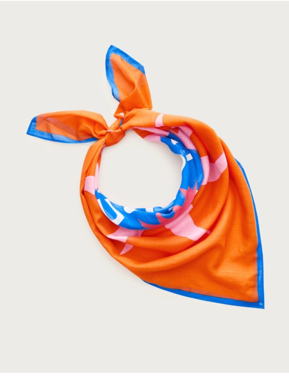 J crew summer in corfu Large printed cotton scarf